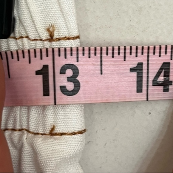 Girls' Art Class High-Rise Wide Leg Jeans White Contrast Stitching Size Large 10 - Picture 5 of 11